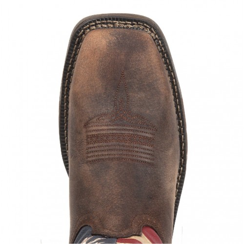 Rebel by Durango Steel Toe Mexico Flag Western Boot Size 11(M